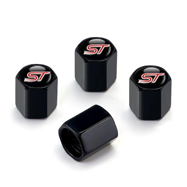 ZKBGQ1 4Pcs/set High Quality Car Valve Caps Stem Case Covers For ST Line Accessories Wheel Valve Dust Caps Tyre Rim Stem Cover For Ford
