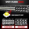 HL Led Driving Light Bar Double Rows Projector Lens 15inch 20inch 28inch Spot+Flood Combo Beam for Offroad Cars SUV UTV 12V 24V