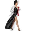 Adult Female Halloween Costume Costume Kuila Dalmatians Costume Cosplay Black and White Witch Suit