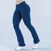Seamless Cross-Waist Athletic Leggings for Women - Wide-Leg Yoga Gym Pants - Relaxed Workout Athletic Pants