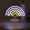 Colorful Desktop Rainbow Night Light 3D Acrylic LED Neon Lamp  Home Decoration