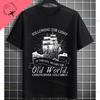 Funny Historical Columbus Voyage Graphic Tshirt Pure Cotton Short Sleeve Crewneck Tee for History Buffs  Everyday Casual Wear