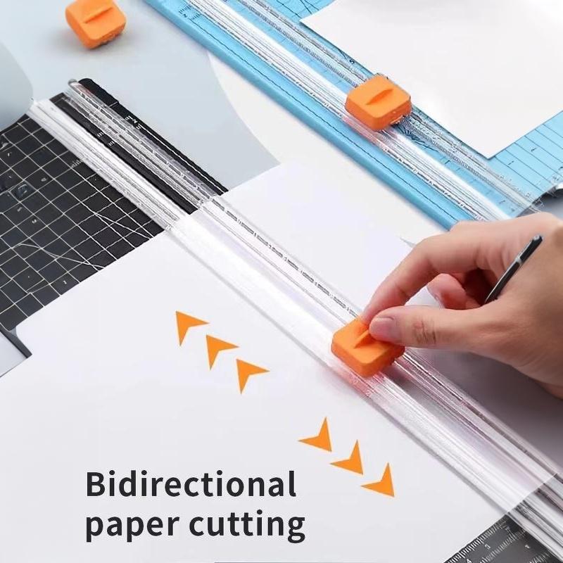 Double Sided Cutting A4 Paper Cutter Small Mini Paper Cutter Student Hand Made Ledger Cutting Photo