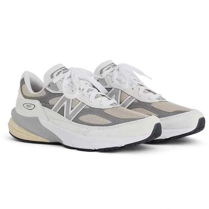 New Balance 990 V6 WHITE Reflection Made In USA 990V6 990 White US U990NC6 Made In America Sneakers Width D Japanese Shoe Men's (White, Size, Adult,