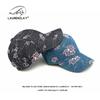 Hat women's new jacquard flower cap women's outdoor sunscreen sun hat denim hardtop baseball cap