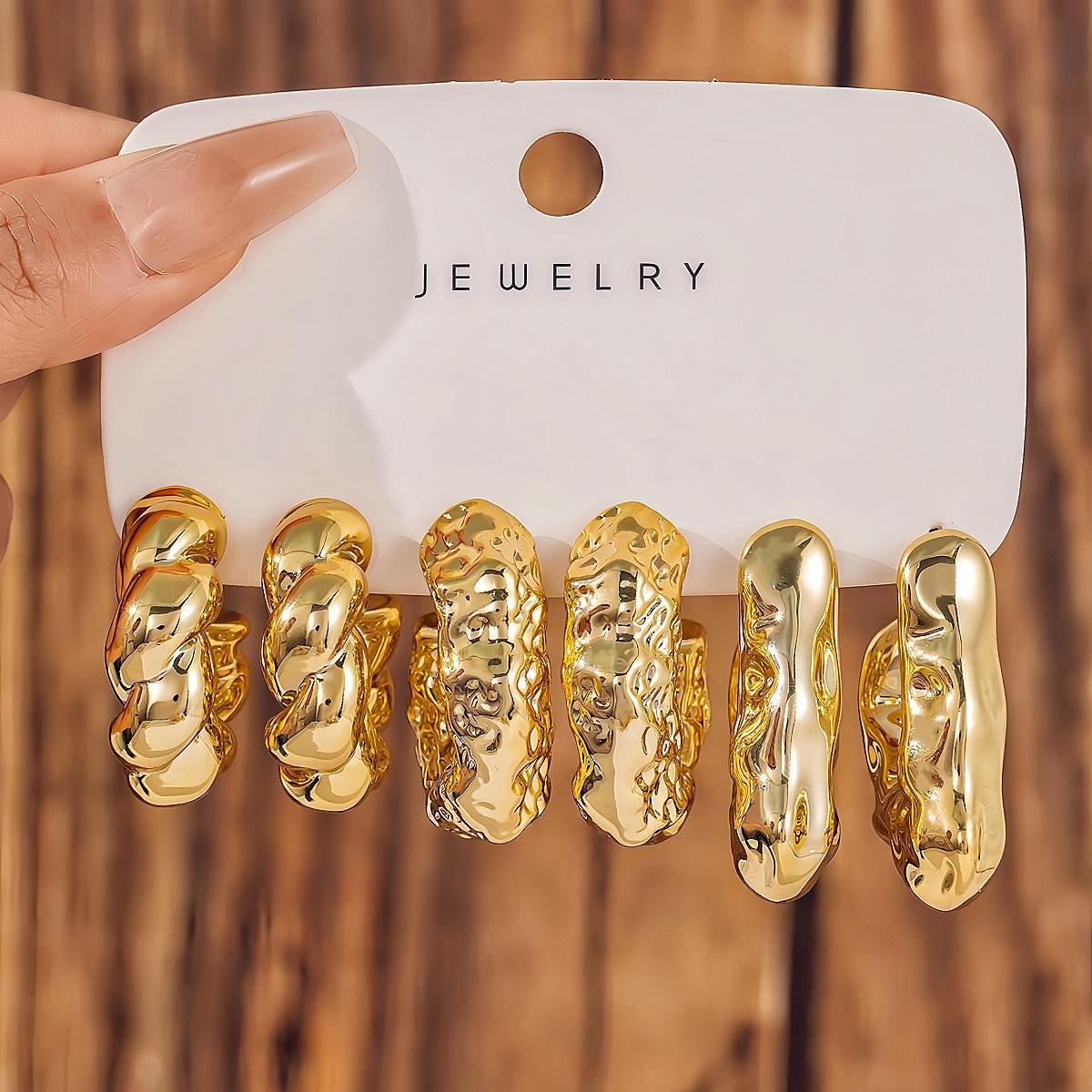 Fashion Bohemian Simple Creative Unique Earrings Set of 3