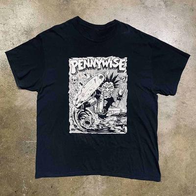 Plakat zespołu Pennywise Koszulka z trasy koncertowej Czarna Unisex S-5XL EM0858 Koszulka Unisex