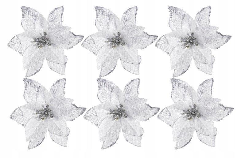 Christmas Star Flowers 6 Pcs [Se-Gb15]