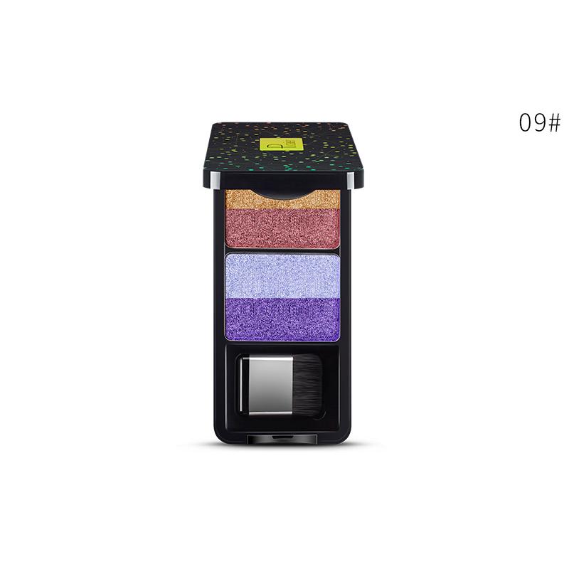 

Макияж Перламутровый трехмерный красочный градиент Двухцветные тени для век Водостойкие, не размазываются и удаляют макияж 09