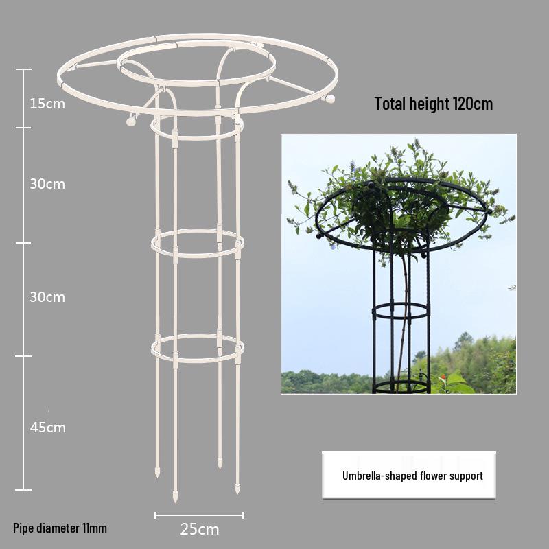 Mushroom-Head Flower Stand & Climbing Rose Support - Durable Plant Stand for Clematis and Roses