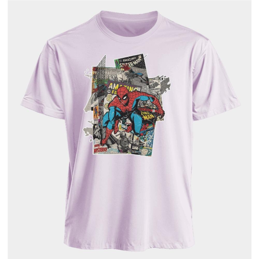 Men's and Women's T-shirts Spider-Man Summer American Style Spring and Autumn New Loose Oversized Casual Short-sleeved