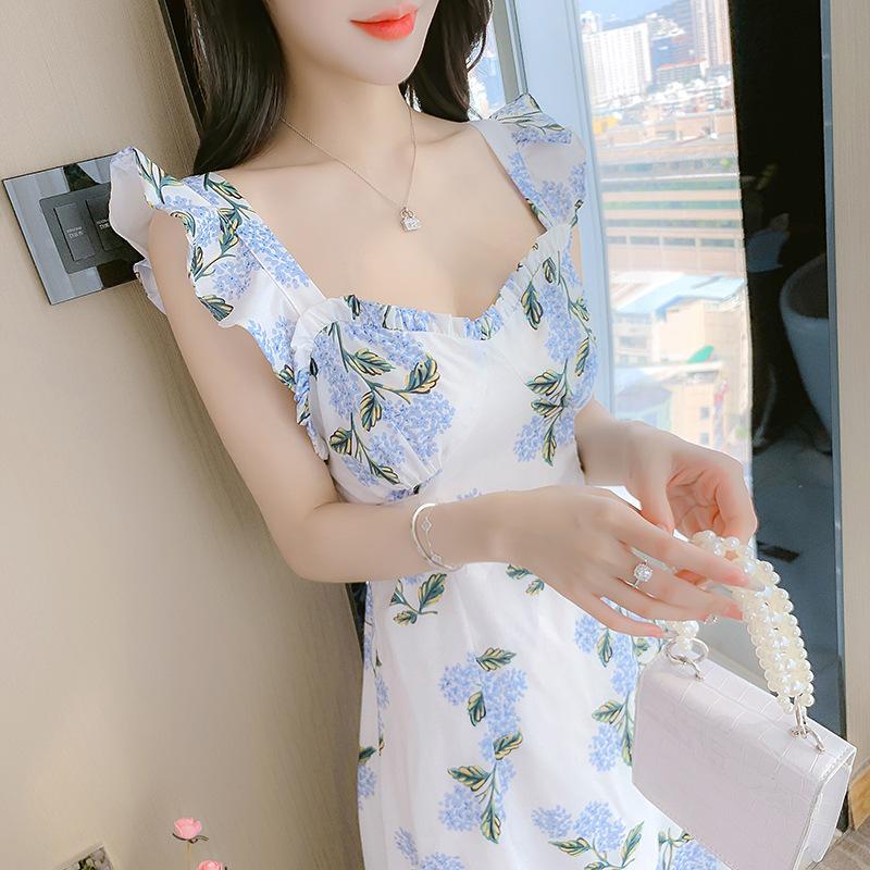 

Летнее платье без рукавов, супер облегающее, с цветочным принтом Extra Large