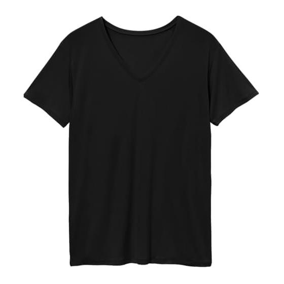 

[TENTIAL] [Father s Day Gift] Smooth Dry Inner Short Sleeve (V Neck) Tops (Short Sleeve Shirt) Inner Plain Underwear Underwear Men s Underwear Men s