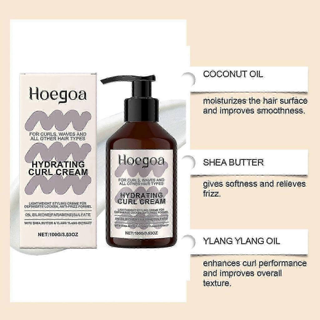 Locken Strong Hold Gel + Feuchtigkeitsspendende Lockencreme Set, Langanhaltendes Extra Starkes Scrunch Gel für Definierte Locken, Lockencreme für Geschmeidige & Definierte Locken