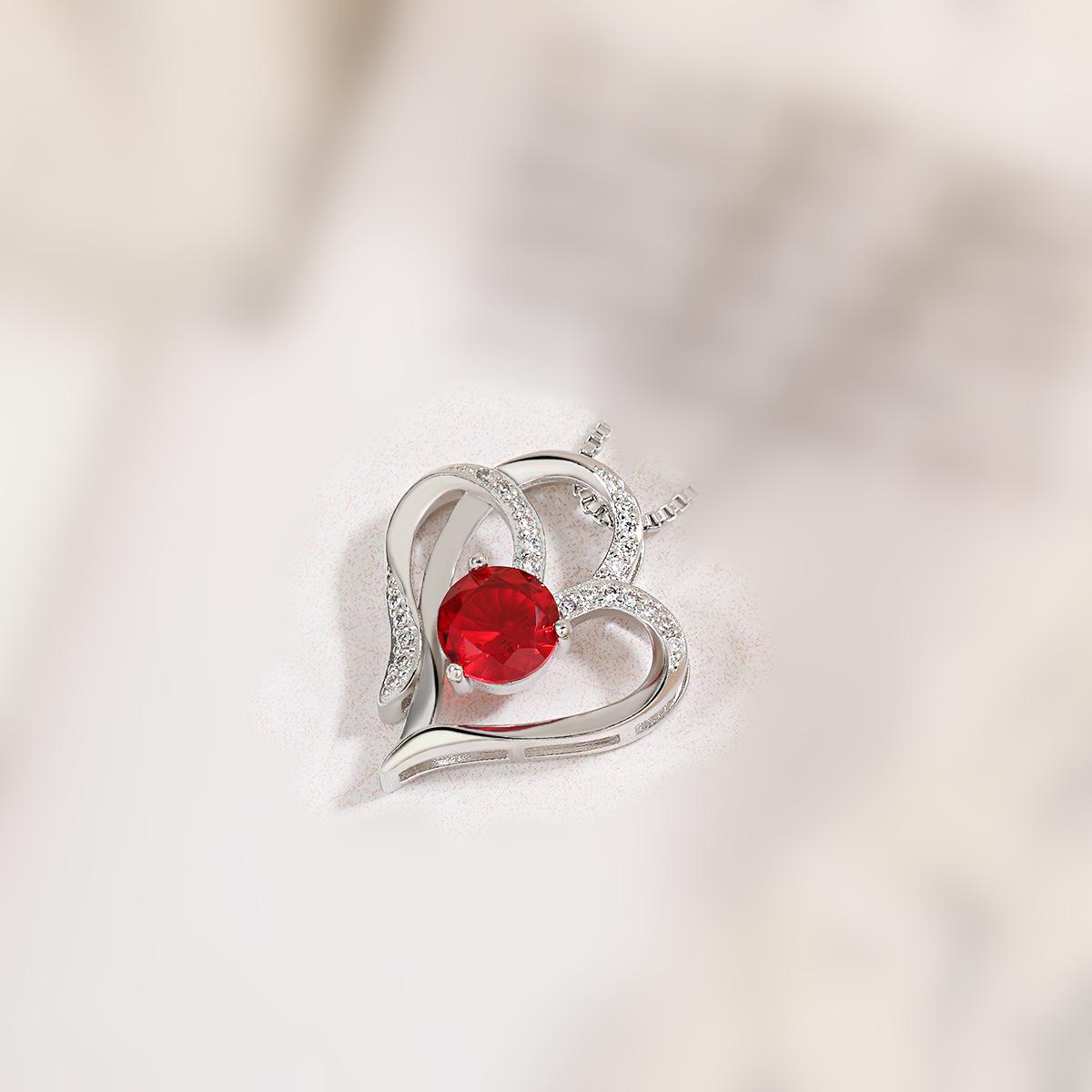 

Новое двойное ожерелье с подвеской в виде сердца для женщин с усовершенствованным цветным ожерельем Heart To Heart Matching Love