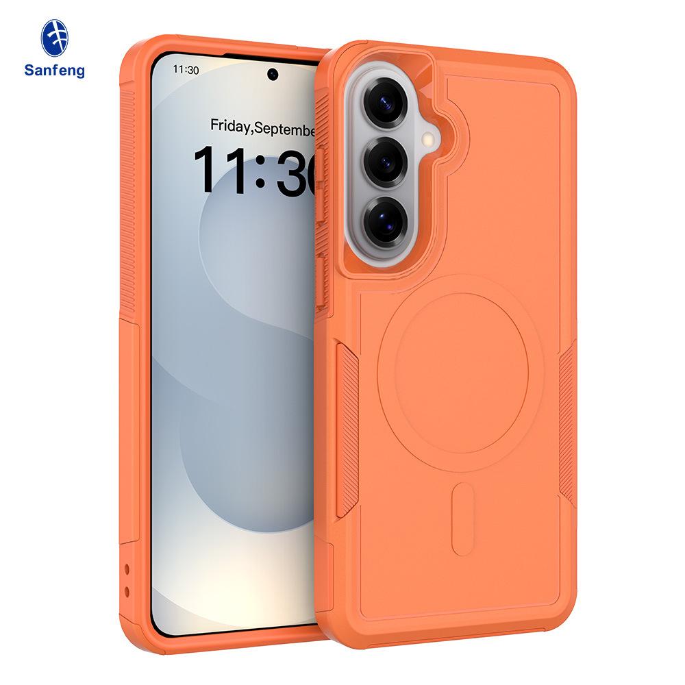 Applicable To Samsung S26ultra Magnetic All-inclusive Mobile Phone Case S25plus Two-in-one Anti-drop S24 Mobile Phone Case