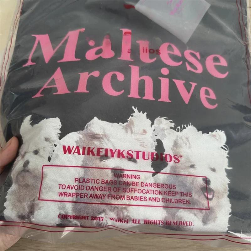 Korean Designer WAIKEI BYYKSTUDIOS Puppy Print Unisex Terry Pullover