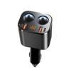 200W Max 6 In 1 Car Phone Charger 100W Cigarette Lighter Adapter Pd30W Qc3.0 Super Quick Charging Power Adapter 12-24V Universal