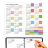 2pcs 2026 Monthly Planner Stickers Colorful Calendar Tabs Student Teacher Office Supplies Sticky Labels for Agenda Planning