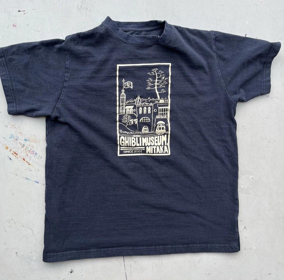 

Men s Vintage Ghiblimuseum T-Shirt Black Logo XL Japan Y2K Mitaka Art Street M