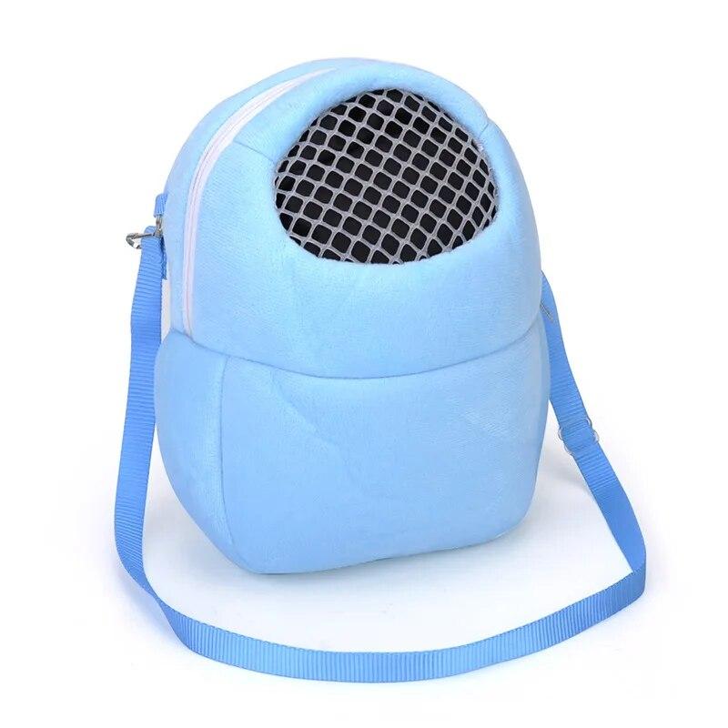 Portable Outdoor Small Pet Carriers Cotton Nest Breathable Mesh Hamster Sling Bag Warm Bag for Squirrel Chinchilla Accesorios