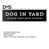 Dog In Yard Sign Pet Family Yard Sign Wall Decor Wooden Keep Gate Closed Sign for Garden Yard Dog Owners Housewarming Gift