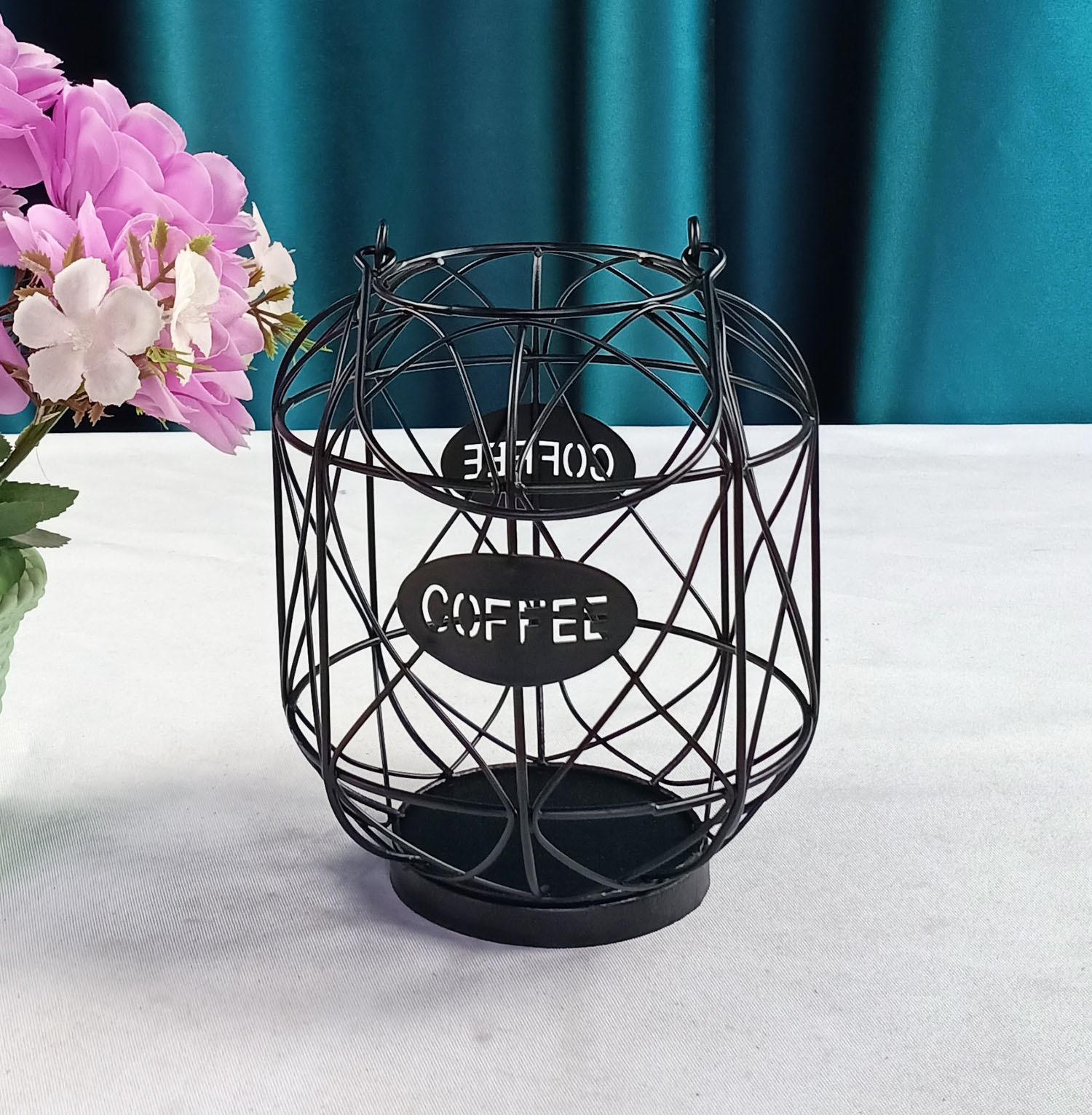 

Подстаканник в форме кружки, держатели для кофейных стручков, органайзер для хранения для стойки кофейни-бара чёрный