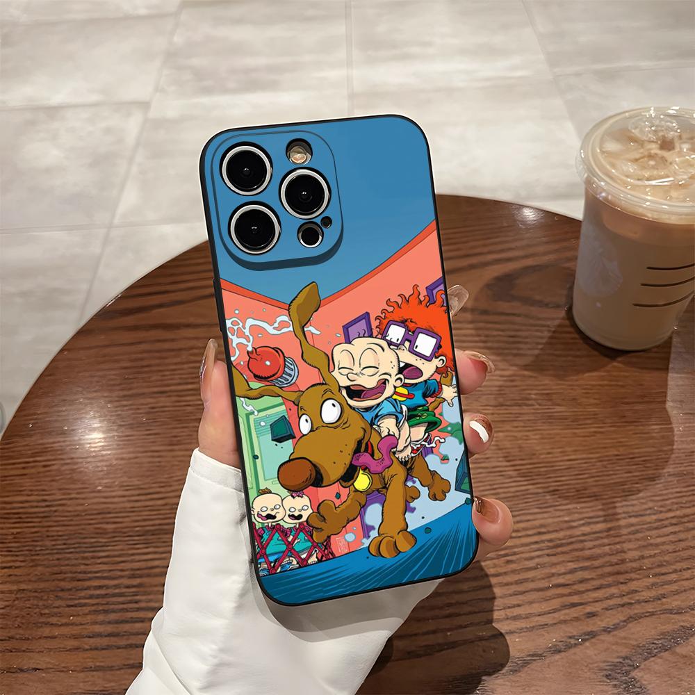 Phone Case For 17 Pro Max Iphone 14 Pro Max 12 16 15 13 Pro 11 Xr X Xs 8 7 Plus Back Cover Boy & Girl Rugrats Chuckie's