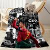 Cr7: Football Legend Blanket Soft & Cozy Suitable for Couch Chair Seaside for All Occasions Warmthful Decor Perfect Gift for Relatives and Friends