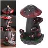 Mushroom Backflow Incense Burner Handmade with 20 Incense Cones Unique Visual Smoke Effect for Bedroom Meditation Relaxation