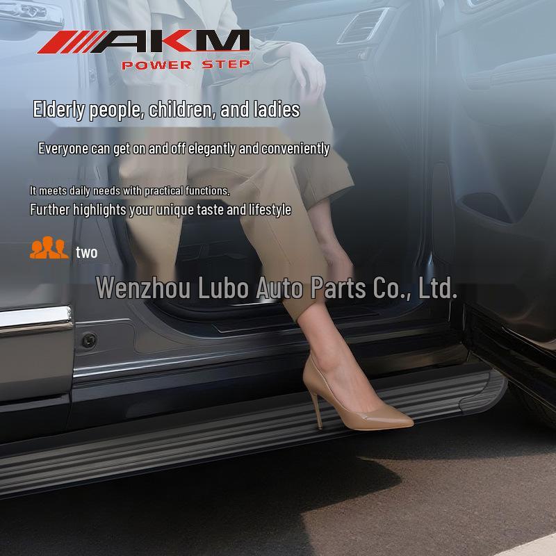 Ford Explorer Fixed Running Boards Black Plum All-Black Panel for Highlander and Teramont Auto Modification