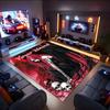 1PC Custom Name Dark Angel Skulls Theme Floor Mat Ideal for Living Room, Game Rooms, Office, Bedroom,Floor Mat Playful Design
