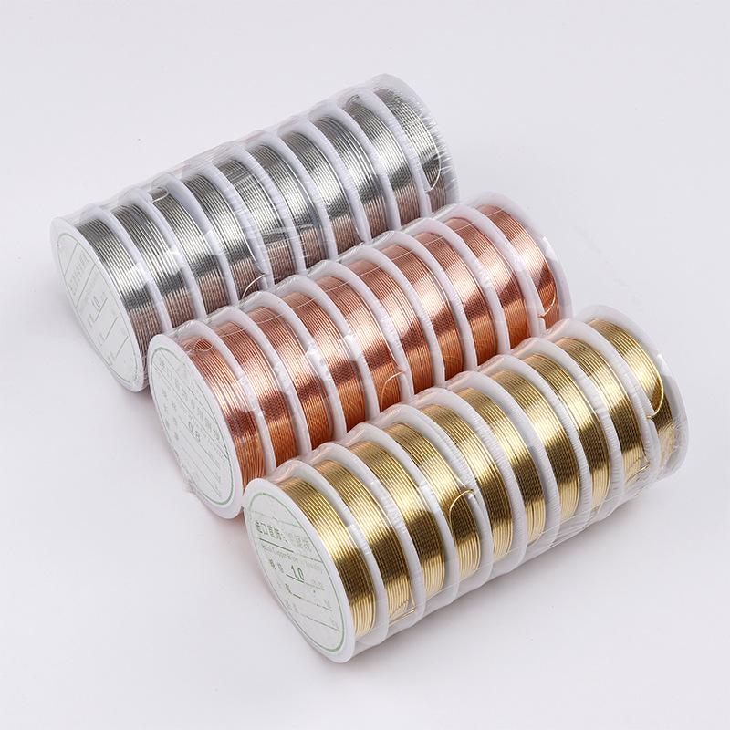 Handmade Copper Wire for Jewelry: 0.2-1.0mm, Gold, Silver, and Natural Colors