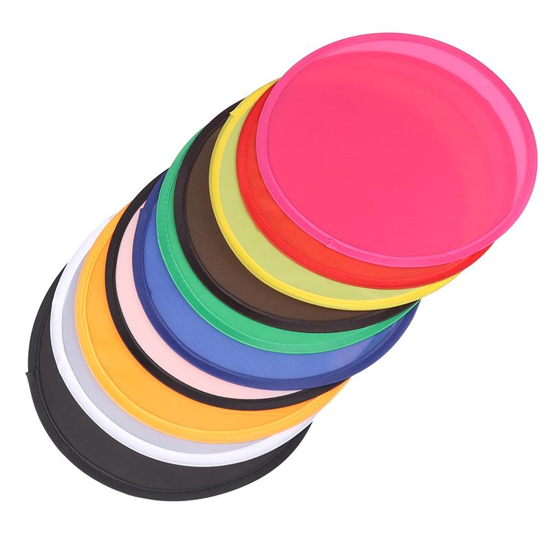 Přenosné skládací barevné kapesní skládací ventilátory s létajícím diskem pro letní venkovní hračky, dárky pro párty