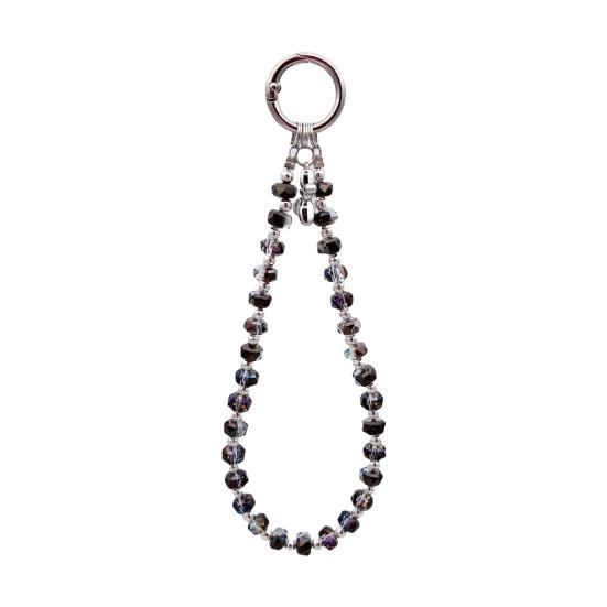 Yousheng Faux Crystal Phone Strap with Detachable Chain Glamorous Phone Lanyard & Purse Charm Adjustable Wrist Chain Fashionable Pendant Bag