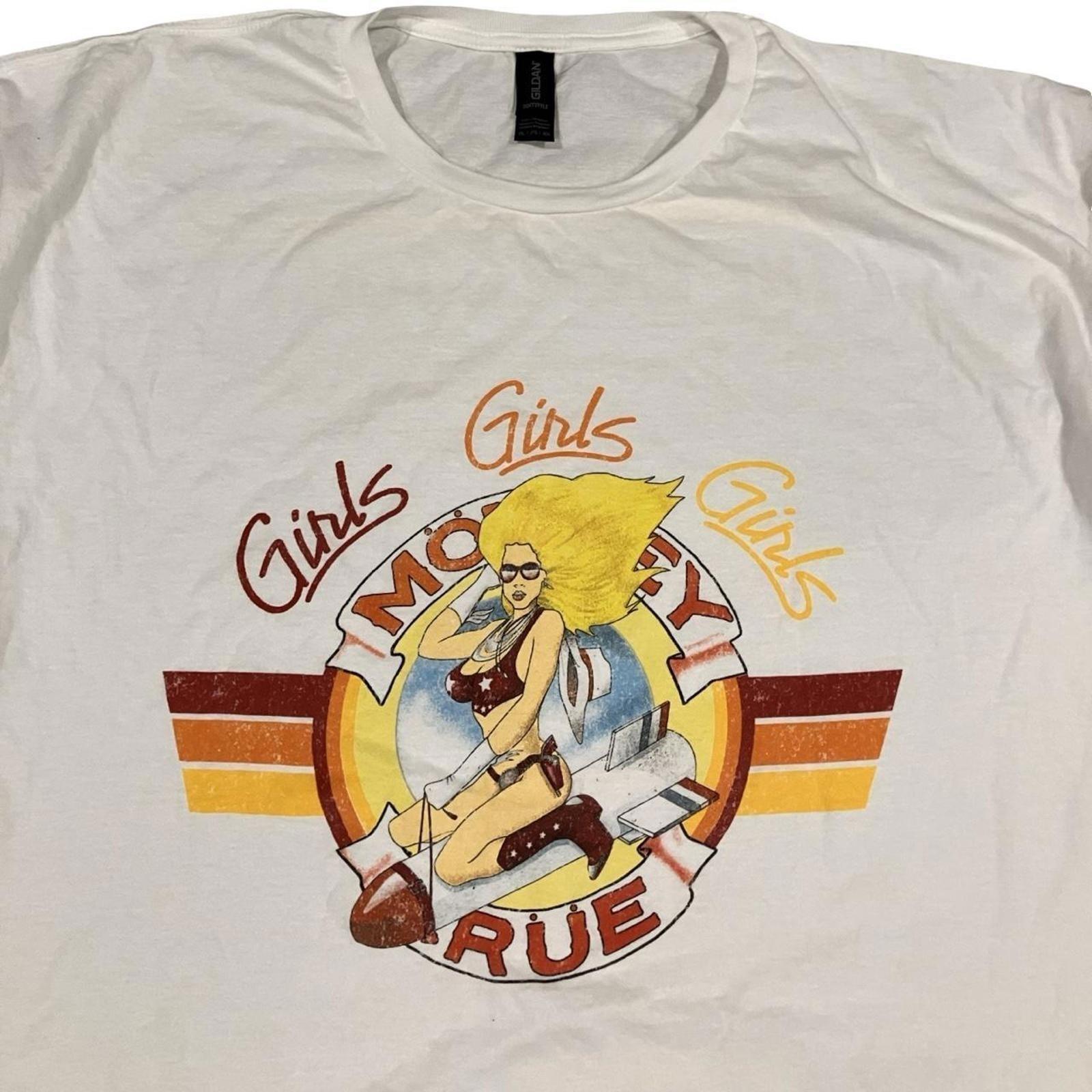 2023 Motley Crue World Tour Girls Girls Girls White Unisex Tshirt Reprint WA3328 XXXL