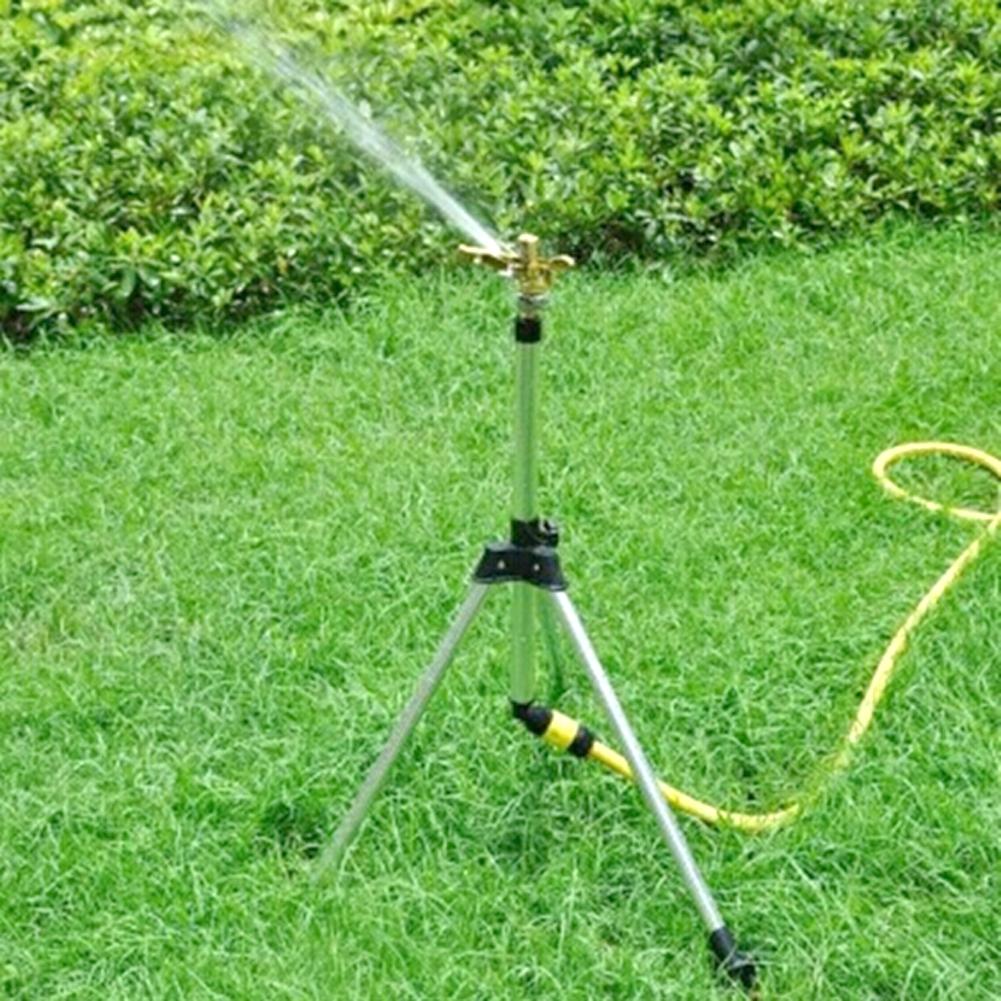 Stainless Steel G1/2" Adjustable Irrigation Tripod Sprinkle Garden Watering Irrigation Sprinkler Home Garden Watering Irrigation
