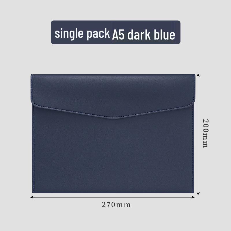 A4 Leather Business Conference Folder with Custom Logo