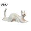 High Precision 3D Printed Ornament Cat Ghost Statues, Halloween Haunted Kitten Figurines with Hollow Eyes Three Style Set & Flowing
