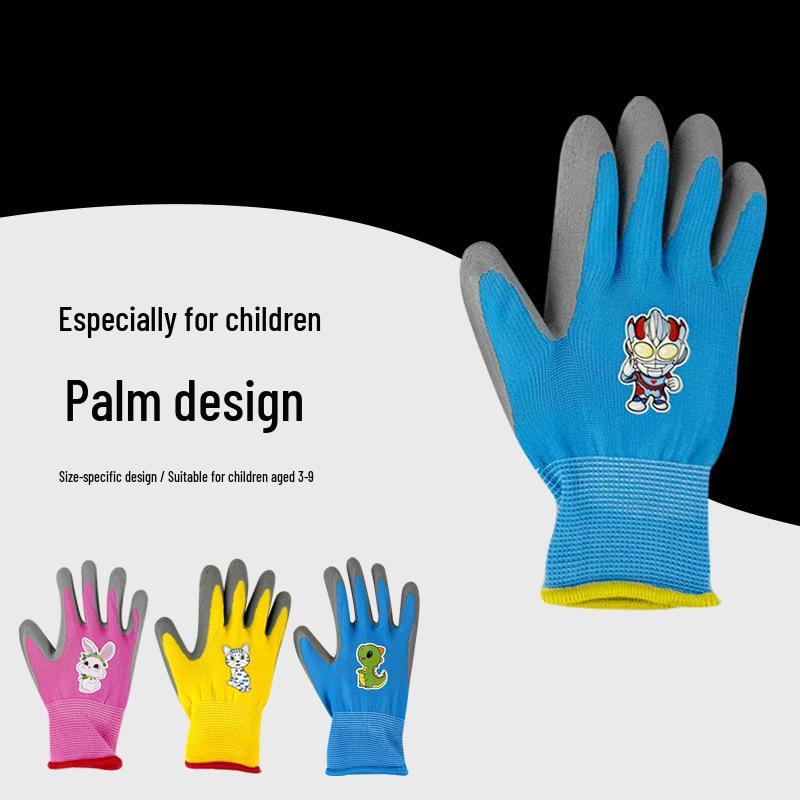 Children's Non-Slip Anti-Puncture & Scratch-Resistant Gloves for Tide-Pooling, Sand Digging, Gardening, and Outdoor Protection