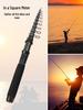 Ultra-compact, Universal High Carbon Fishing Rod for Freshwater & Seawater - Retractable, 28-tone, Long-casting, Ultra-hard.