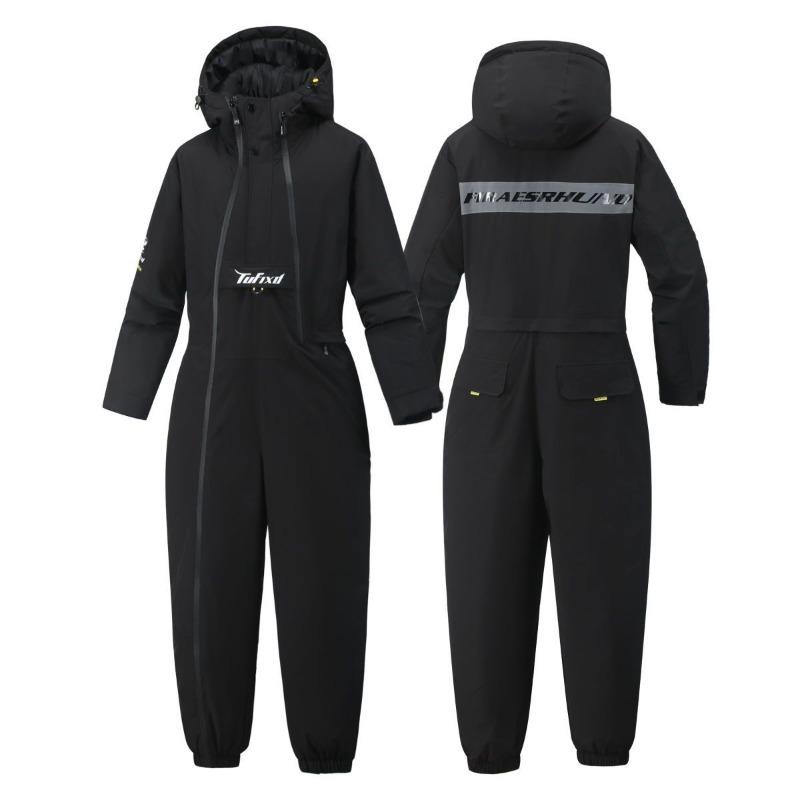 Tuta Intera Invernale Impermeabile Antivento per Moto Abbigliamento Anti-freddo Imbottita Calda Tuta da Neve per uomo e donna Outdoor