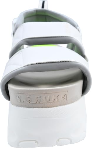 Yosuke Women's White Combination Sandals, Size 24.0 Cm, 2810134