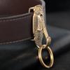 Useful Brass Keychain Buckles Retro Design Vintage Metal Belt Buckle Anti-Lost KeyRing Hook Chain