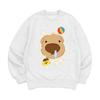 8Tonteuleogkeiseu [Felpa Cane e Gatto Nasone] Unisex Vestibilità Oversize
