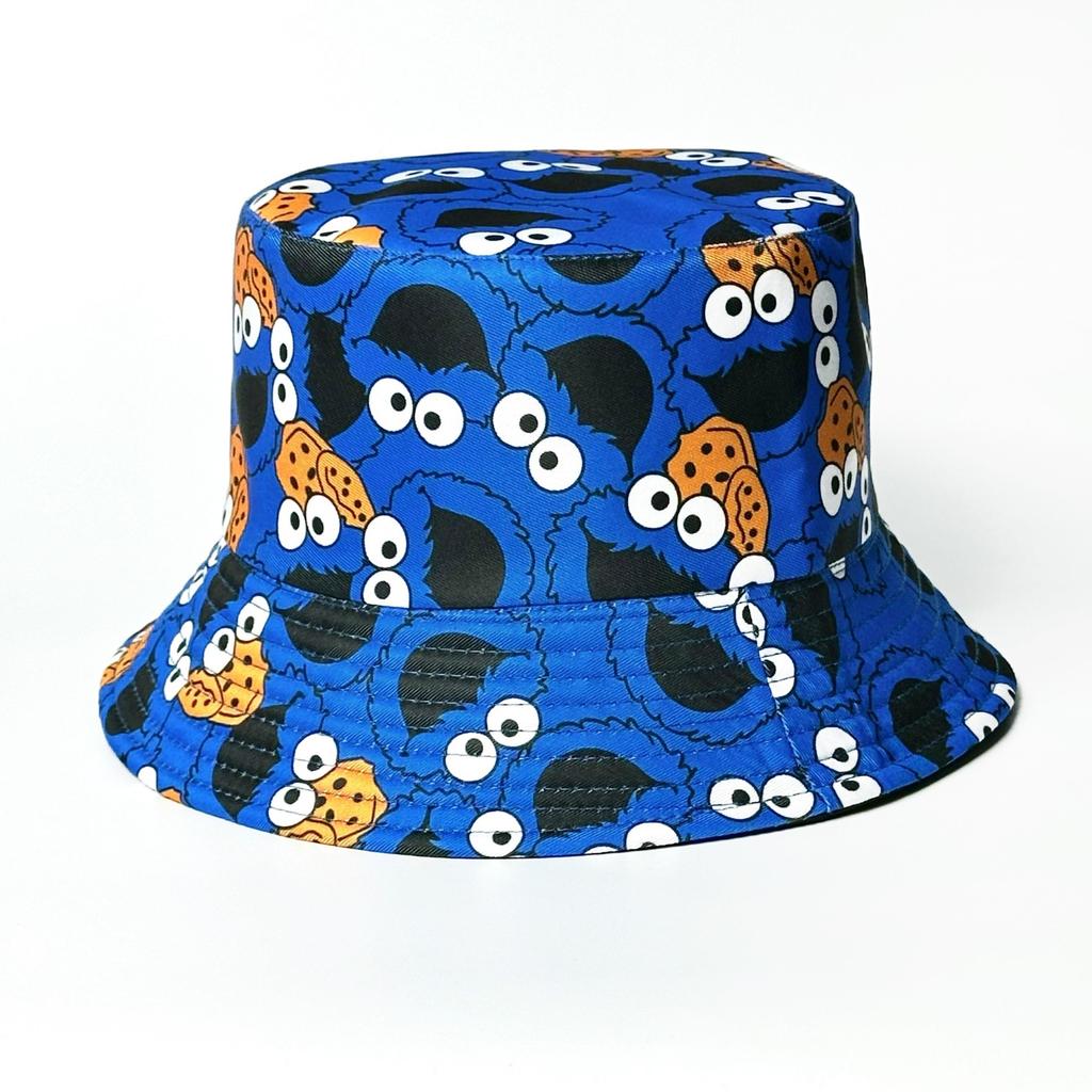 Retro Fashionable Pattern Printed Fisherman Hat Women Outdoor Travel Sun Hat Double Sided Basin Hat