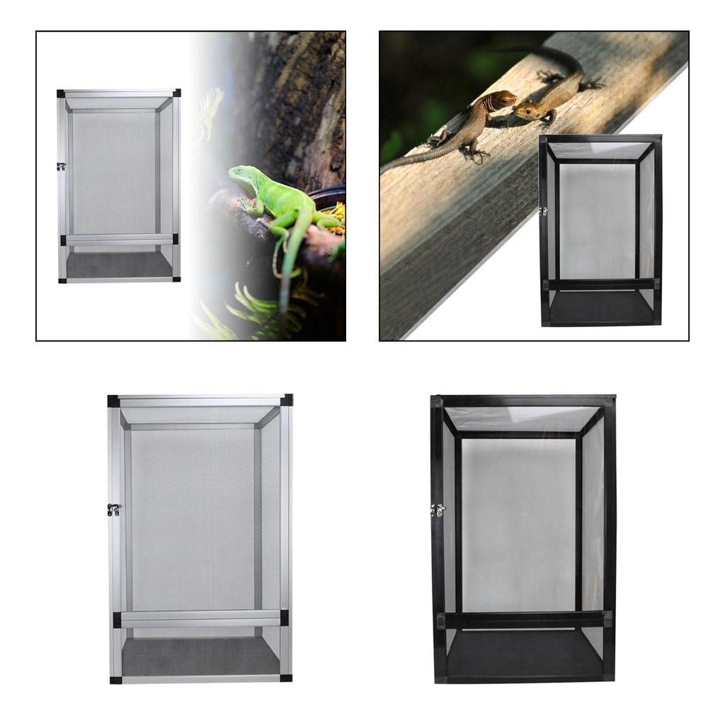 Reptile Terrarium Pet Enclosure Multifunctional Sturdy Reptile Tank Interaction