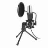 USB Microphone 360 Degree Rotation RGB Indicator Gaming Microphone with Windscreen and Tripod Stand for PS5 PC