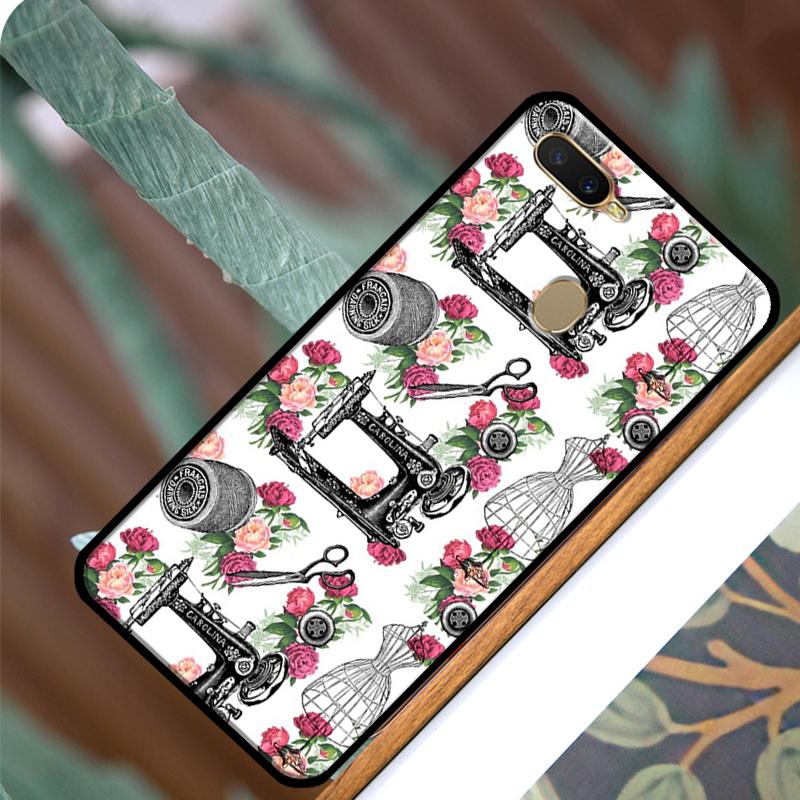 Sewing Scissors Phone Case For OPPO A15 A3S A5S A52 A72 A54 A74 A94 A83 A91 A93 A5 A9 A31 A53 A53S 2020