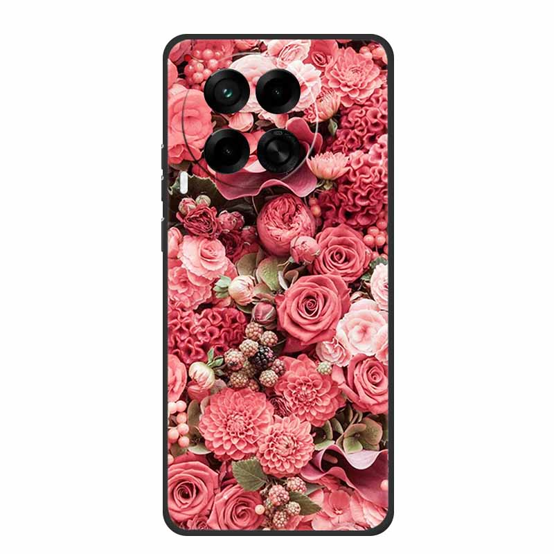 6.78" For Tecno Camon 30 Case Fashion Marble Black Silicone Soft TPU Back Cover Cases For Tecno Camon 30 5G Premier Phone Case